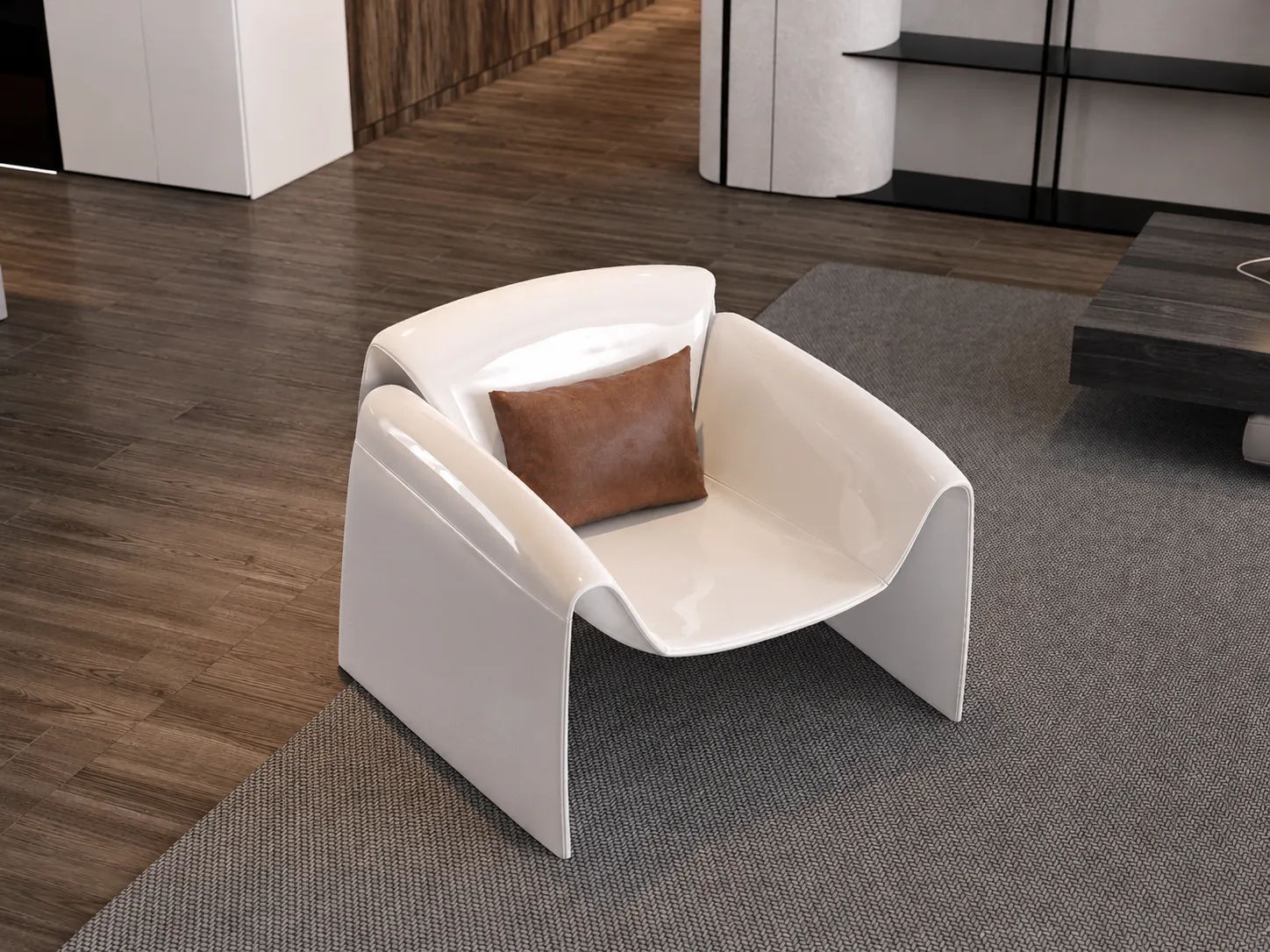 Render sillón producto ARKH Studio